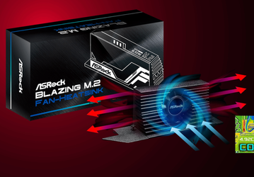 Активный охладитель для слишком уж горячих SSD. Представлен ASRock Blazing M.2 Gen5 Fan-Heatsink