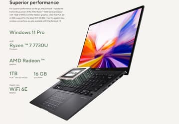 Первый в мире ноутбук на Ryzen 7000. Asus Zenbook 14 нового поколения основан на Ryzen 7 7730U