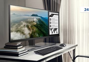 Монитор Philips 24B1D5600 со вторым дисплеем на электронных чернилах позволяет дублировать экран мобильных устройств