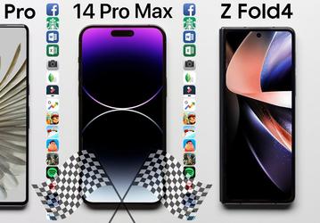 Битва титанов: Google Pixel 7 Pro против iPhone 14 Pro Max и Samsung Galaxy Z Fold4. Есть ли разница в производительности?