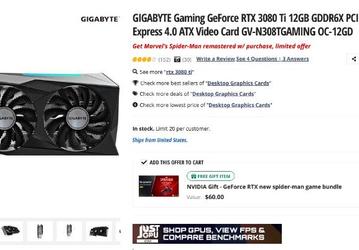 Цена GeForce RTX 3080 Ti обновила минимум в США, а GeForce RTX 3090 и RTX 3090 Ti постепенно начинают исчезать из розницы