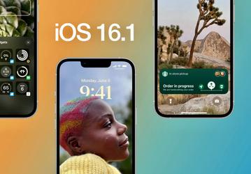 Вышло обновление iOS 16.1: анимация в пиктограмме батареи и удаление Wallet