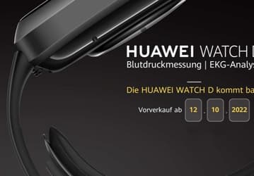 Лучшие по функциональности умные часы Huawei выходят в Европе 12 октября. Watch D оснащены тонометром, большим экраном AMOLD, защитой IP68, GPS, NFC и позволяют регистрировать ЭКГ