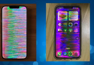 Пользователи iPhone сообщают о «радужном экране смерти» iPhone: опубликованы фотографии