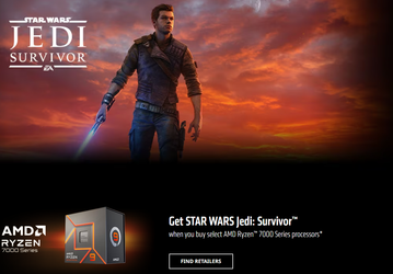 AMD снова дарит игры. При покупке Ryzen 7000 пользователи получат грядущую Star Wars Jedi: Survivor