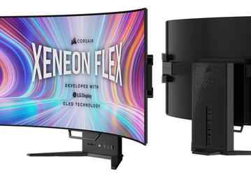 Сгибаемый 45-дюймовый OLED-монитор Corsair Xeneon Flex поступил в продажу