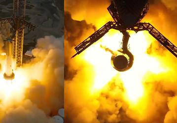 SpaceX впервые провела статическое огневое испытание всех 33 двигателей Raptor 2 ракеты Starship. Заработали не все