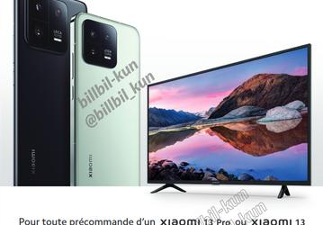 Во Франции за предзаказ Xiaomi 13 или Xiaomi 13 Pro можно будет получить 43-дюймовый телевизор