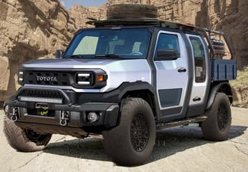 Брутально, просто и дешево – и традиционно надежно. Пикап Toyota Hilux Champ в стилистике нового Land Cruiser Prado и с очень простым оснащением запустят в серию