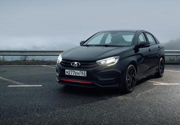 Так выглядит самая дорогая Lada Vesta NG. Она вся в чёрном