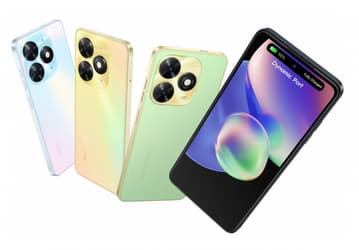Простой бюджетник, но зато цветастый. Представлен Tecno Spark 20C