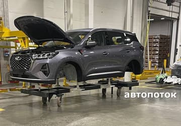 Chery Tiggo 7 Pro Max начали собирать в России на бывшем заводе Volkswagen. Фото