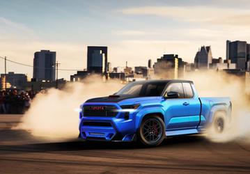 Крутой пикап Toyota для дрифта. Представлена Toyota Tacoma X-Runner Concept с 421-сильным мотором, пневмоподвеской от Tundra и 21-дюймовым дисками
