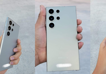 Потенциальный Samsung Galaxy S24 Ultra показан вживую — с плоским экраном и матовой серебристой панелью