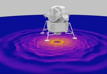 Суперкомпьютеры NASA показали, как посадка Apollo 12 подняла лунную пыль