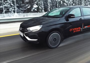 Своеобразный вариатор, простор сзади как в Camry, улучшенная шумоизоляция и «наша кожа». Появился первый большой тест Lada Aura