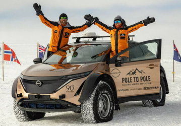 От Северного до Южного полюса на машине. Пара на Nissan Ariya совершила первое в истории подобное автопутешествие