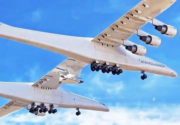 Гиперзвуковая лётная система Stratolaunch снова поднялась в воздух: самый большой в мире самолёт Stratolaunch Roc взлетел с заправленным планером Talon-A