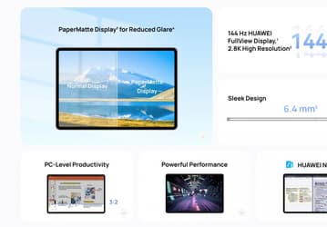 Нанотравление, экран 3 : 2 со 144 Гц и Snapdragon 888. Представлен планшет Huawei MatePad Air PaperMatte