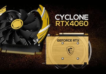 Таких видеокарт мы не видели более десятка лет. MSI представила GeForce RTX 4060 Cyclone 8G OC с кулером из прошлого