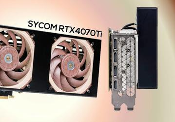 Очень тихая, но очень толстая RTX 4070 Ti. Представлена Sycom GeForce RTX 4070 Ti Silent Master с вентиляторами Noctua