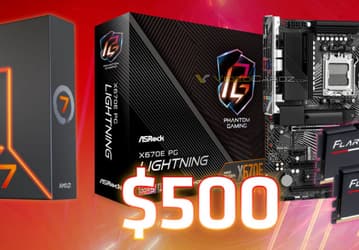 Ryzen 7 7700X с 32 ГБ памяти и системной платой на топовом чипсете X670E предлагают со скидкой более 30%