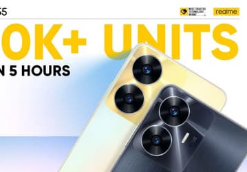 Realme C55 за 130 долларов стал хитом в Индии: за 5 часов продано 100 тыс. смартфонов