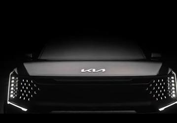 Kia показала большой 7-местный 400-сильный кроссовер EV9 на видео. У него необычные фары