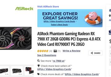 Radeon RX 7900 XT уже можно купить на 100 долларов дешевле рекомендованной цены