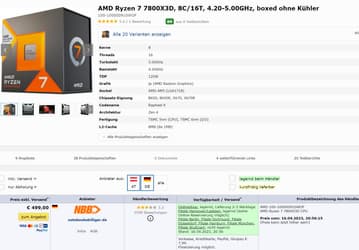 Хитовый Ryzen 7 7800X3D уже подешевел в Европе