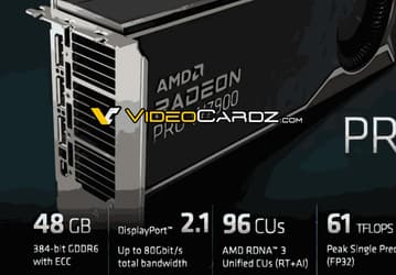 AMD представила видеокарту с 48 ГБ памяти и ценой 4000 долларов. Анонсированы Radeon Pro W7900 & W7800