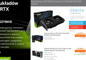 GeForce RTX 4070 дешевеет быстрее, чем видеокарты AMD. Адаптер уже можно купить по цене почти на 10% ниже рекомендованной