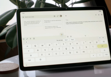 Разделённая клавиатура Google стала доступна для планшетов Android