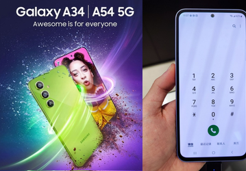 В реальности рамка экрана Samsung Galaxy A54 оказалась гораздо больше, чем на рекламном изображении