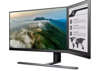 Монитор Philips 24B1D5600 получил сразу два экрана: цветной и E Ink