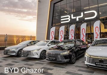 В Узбекистане запустили сборку автомобилей BYD. Седан BYD Chazor с полным приводом, запасом хода 1245 км и отличным оснащением оценили в эквивалент 2,4 млн рублей