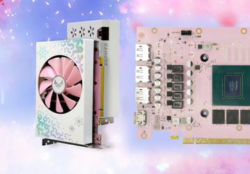 Первая в мире видеокарта с розовой печатной платой. Такую RTX 3060 Ti ITX выпустила Zephyrus