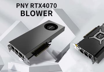 Таких GeForce RTX 4070 не предлагает ни Asus, ни MSI, ни Gigabyte. PNY представила модель Blower с «турбиной»