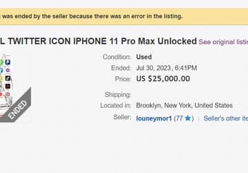 Пользователи продают свои iPhone со старой иконкой Twitter за тысячи долларов, а кто-то просит 25 000 долларов за iPhone 11 Pro Max