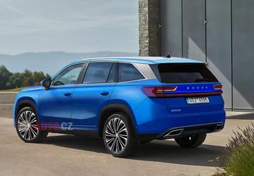 Skoda Kodiaq 2024 впервые показали целиком без камуфляжа
