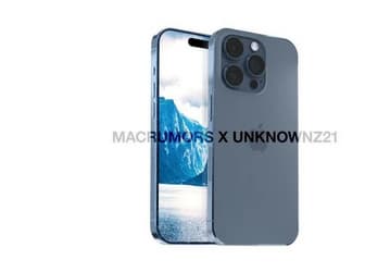 Примерно так будет выглядеть iPhone 15 Pro и 15 Pro Max в новом цвете. Им будет тёмно-синий