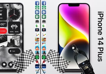«Прозрачный» выиграл у «яблочного». Nothing Phone (2) и iPhone 14 Plus сравнили в скорости работы