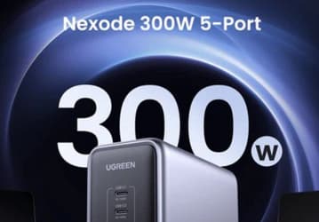 Пять портов USB и мощность 300 Вт. Представлено зарядное устройство Ugreen Nexode 300W 5-Port