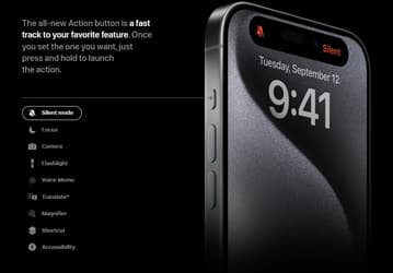 Что умеет новая кнопка Action на iPhone 15 Pro и 15 Pro Max. У неё девять различных функций