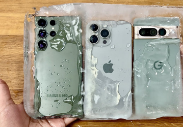 Решаем проблему перегрева: iPhone 15 Pro Max, S23 Ultra и Pixel 7 Pro прошли «пытки» дождём, стоячей водой и полной заморозкой в глыбе льда