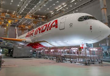 Air India показала первый из шести дальнемагистральных Airbus A350, которые должны были достаться «Аэрофлоту»