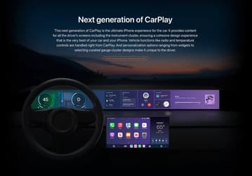 Первые автомобили с CarPlay нового поколения будут представлены до конца года