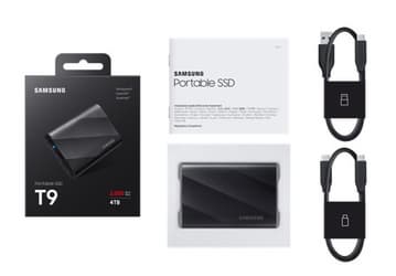 Внешний SSD со скоростью 2 ГБ/с и ценой от 140 долларов. Представлен Samsung Portable SSD T9