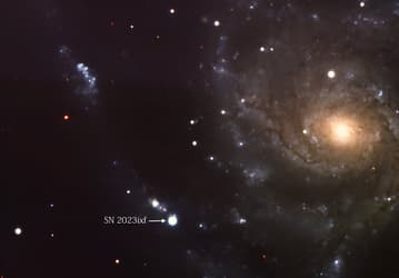 Последний акт: исследование выброса материала умирающей звезды SN 2023ixf