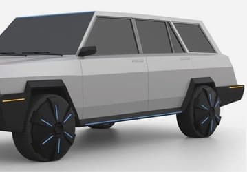 Cybertruck по-русски. В России запатентовали ВАЗ-2104 в стилистике Tesla Cybertruck